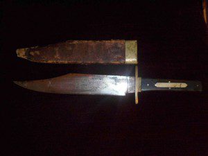CORSAN DENTON BOWIE KNIFE ETCHED