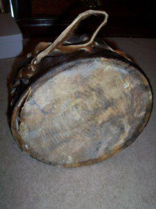 Plains Indian Hide Covered Drum.