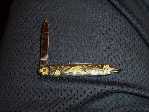 ROSTFRA GOLDINLAID POCKET KNIFE